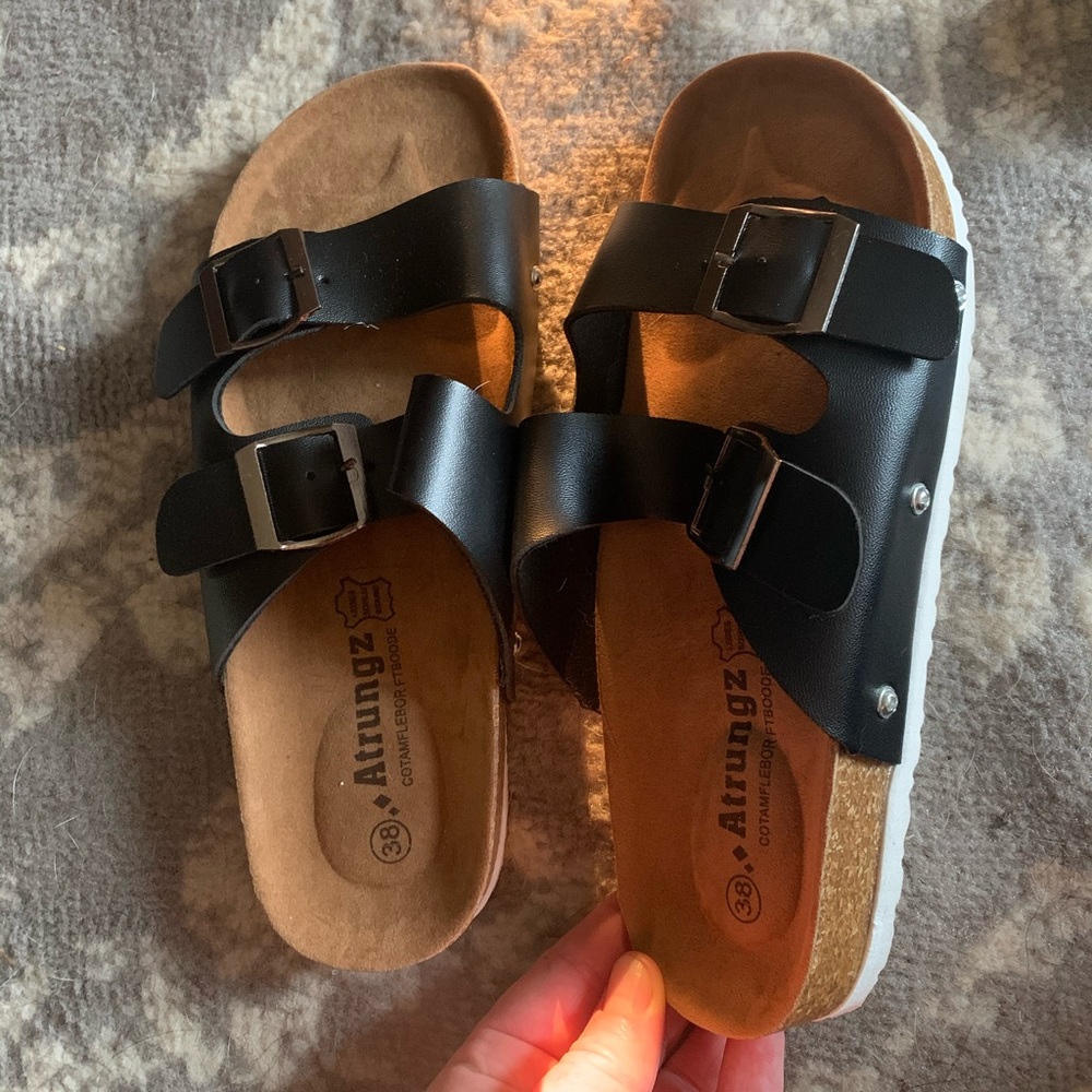 BRAND NEW black sandals